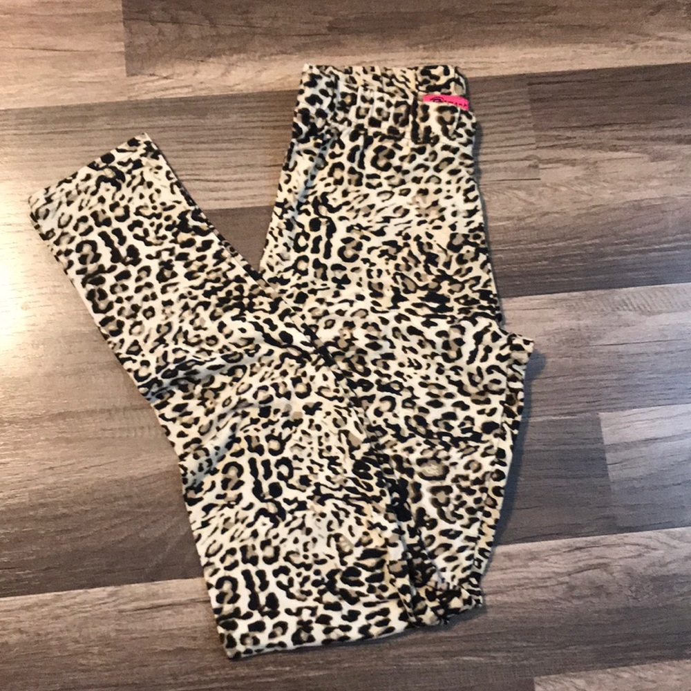 Cheetah print tights